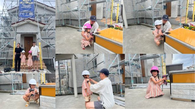 ナガモチプラスの外壁リフォーム/ちび職人体験の画像