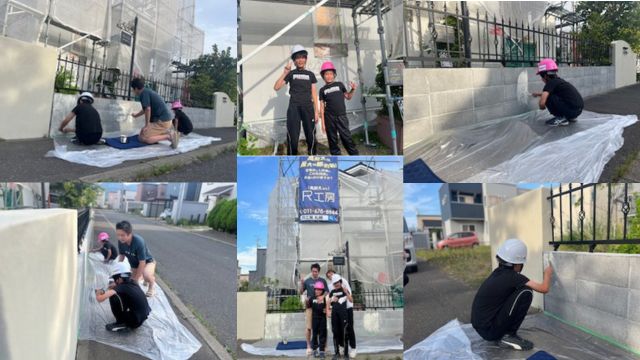 ナガモチプラスの外壁リフォーム/ちび職人チャレンジ/塗装体験/札幌