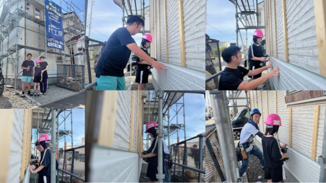 ナガモチプラスの外壁リフォーム/ちび職人体験の画像/札幌