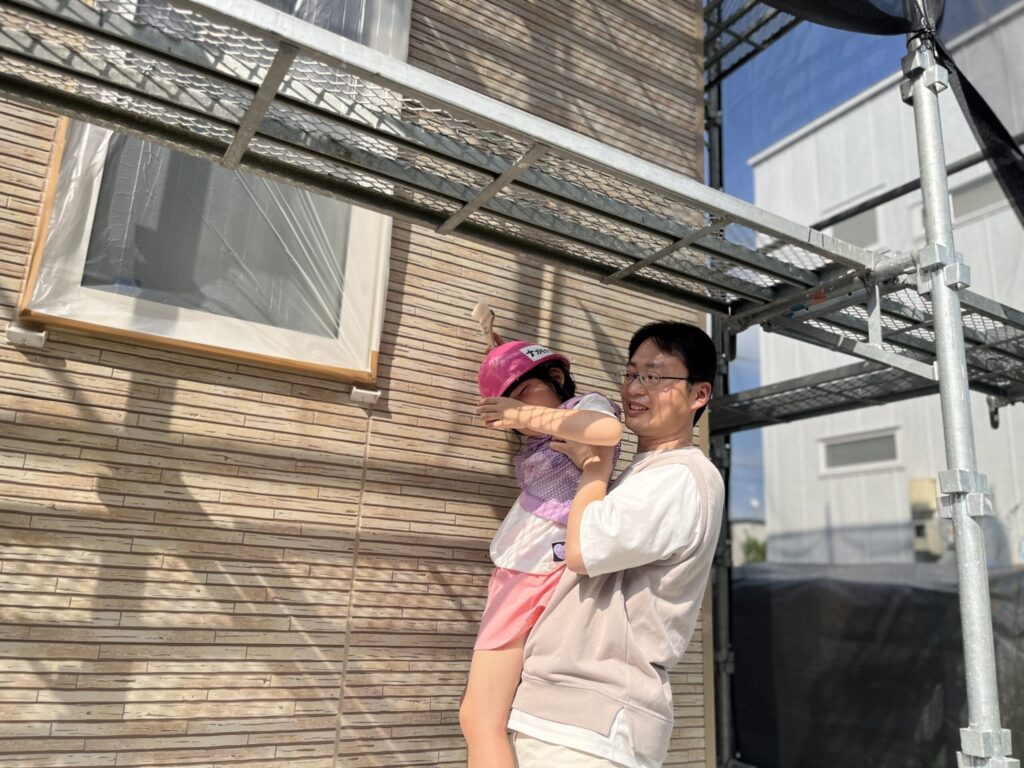 外壁塗装の体験写真