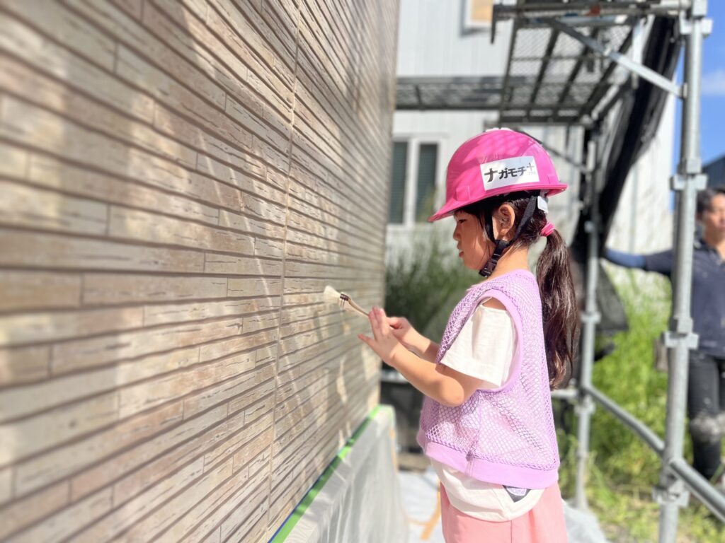 外壁塗装の体験写真
